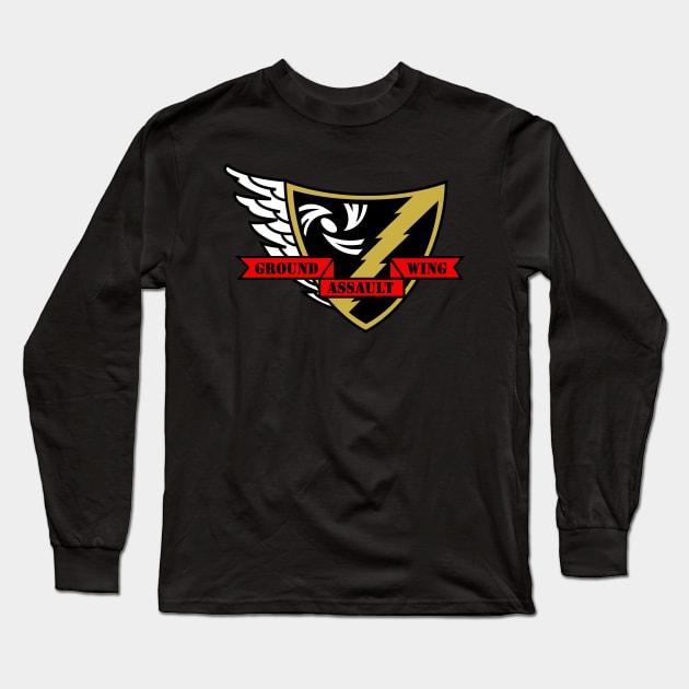 Ground Assault Wing Long Sleeve T-Shirt by Illustratorator